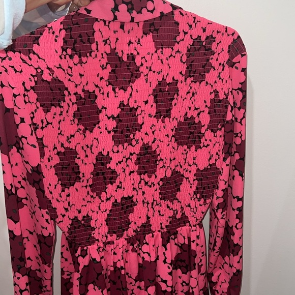 Kate Bubble Dot Smocked Dress Rhubarb Jam Dress‎ - Picture 9 of 9